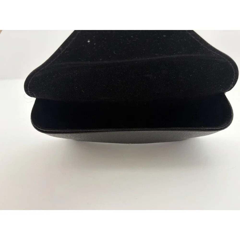 Ray Ban Black Leather Like Medium Case With Gold Stamp, Authenticity